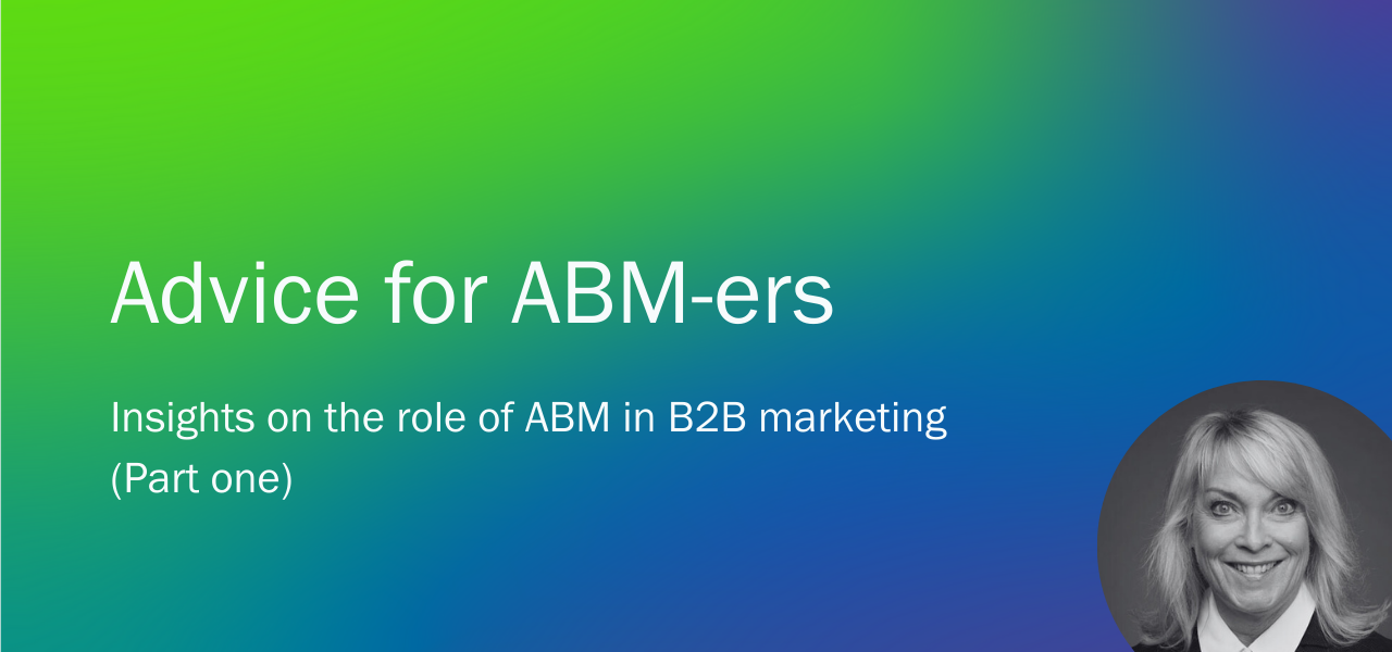 IFG Advice for ABM-ers Fran Wilson - Part one