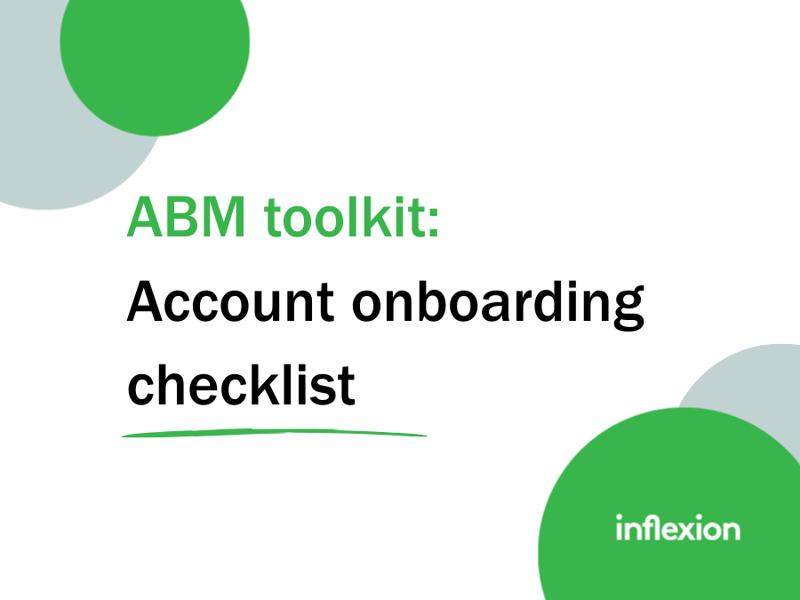 ABM-er's Toolkit talking about Account Onboarding Checklist