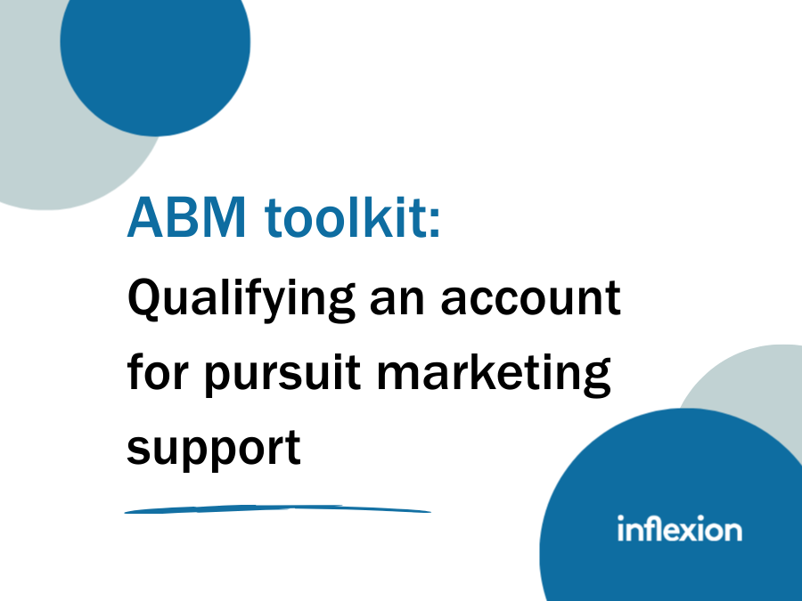 ABM Toolkit: Qualifying accounts for Pursuit Marketing title page