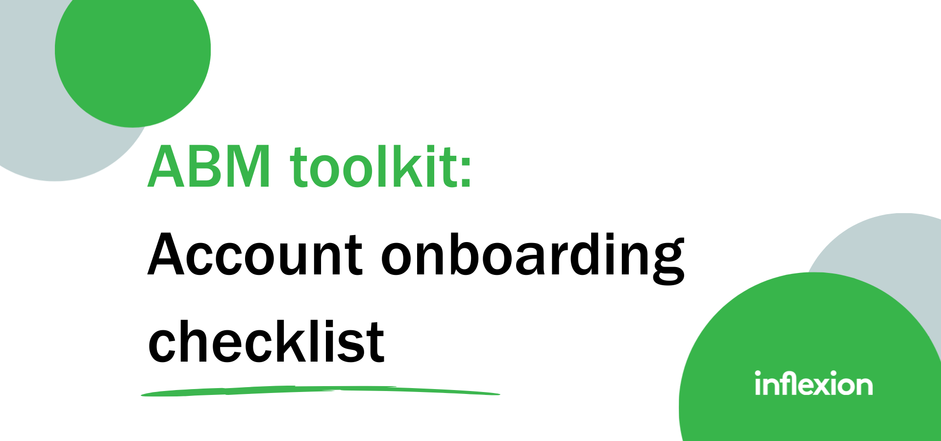 ABM-er's Toolkit talking about Account Onboarding Checklist