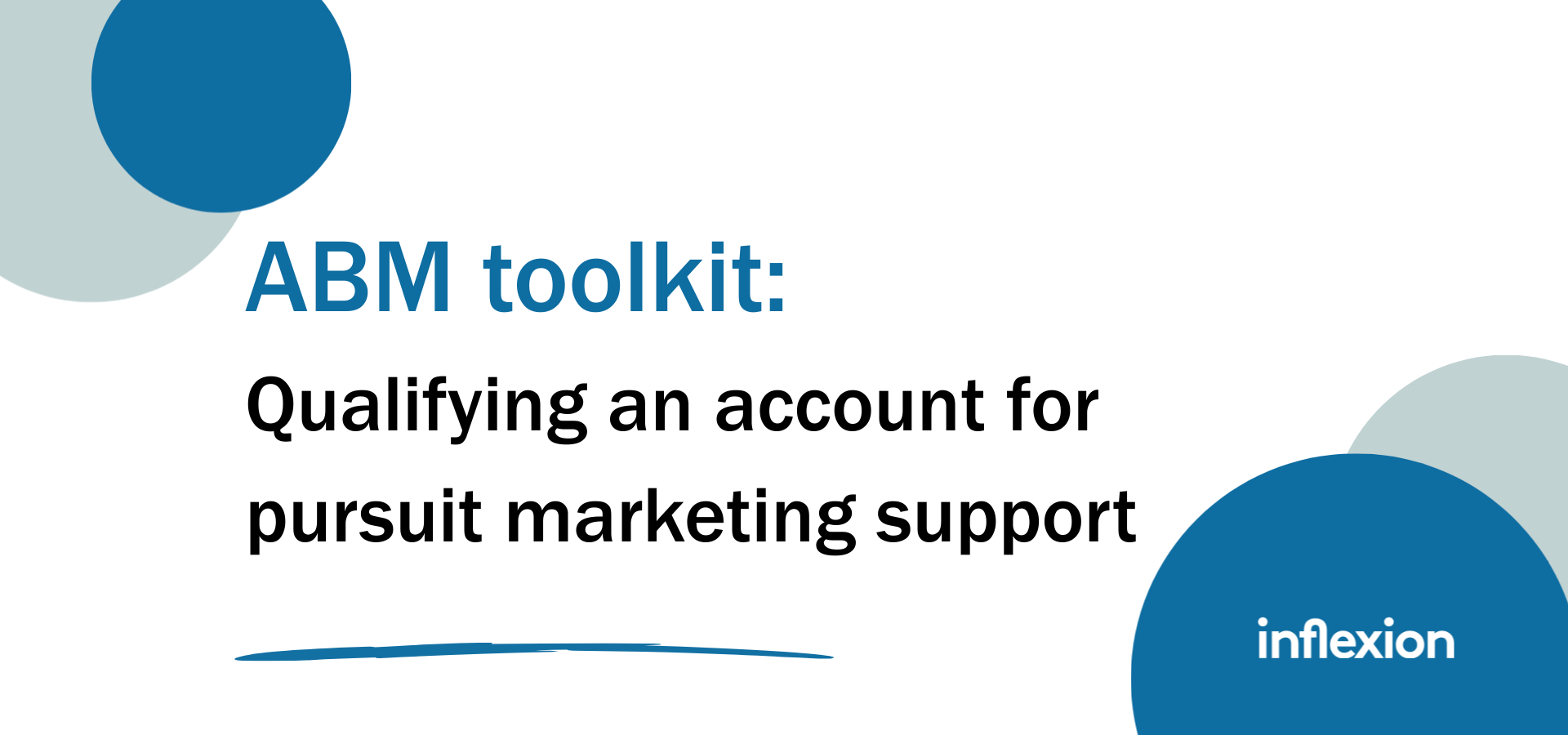 ABM Toolkit: Qualifying accoutns for Pursuit Marketing title page