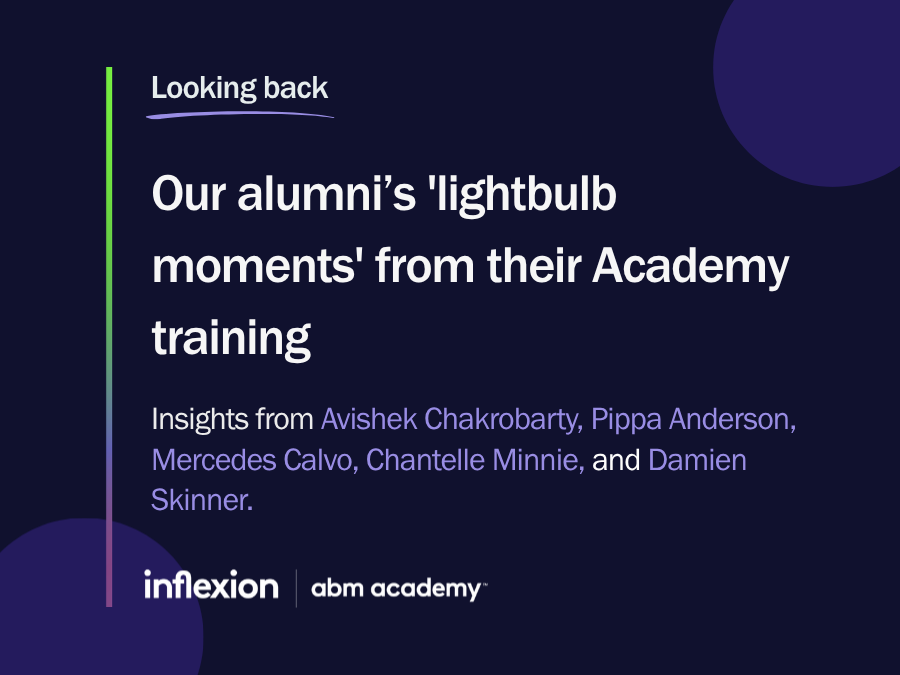 Header for our Alumni's Lightbulb moments from their ABM Academy training