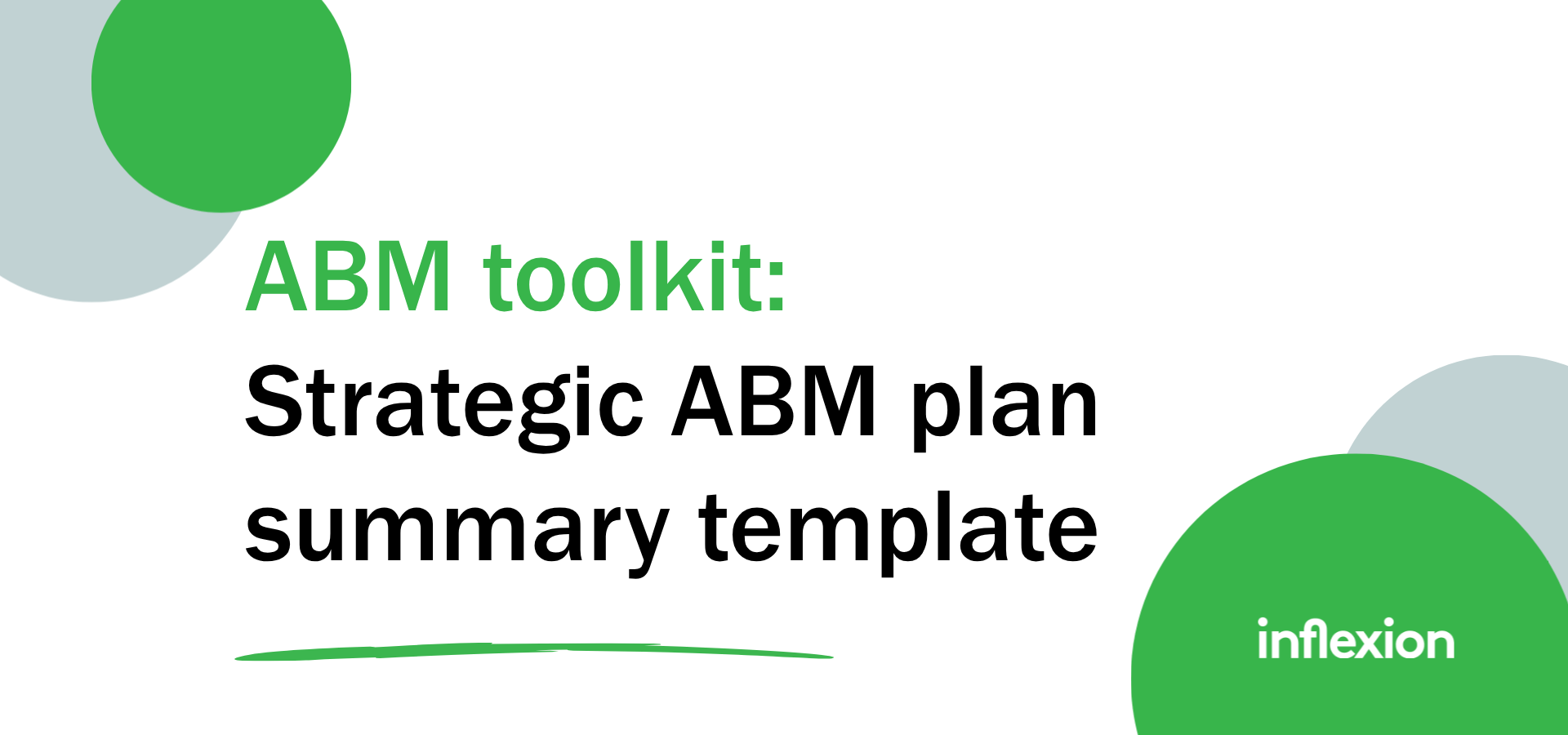 A strategic ABM plan summary slide What is it and why do you need it?