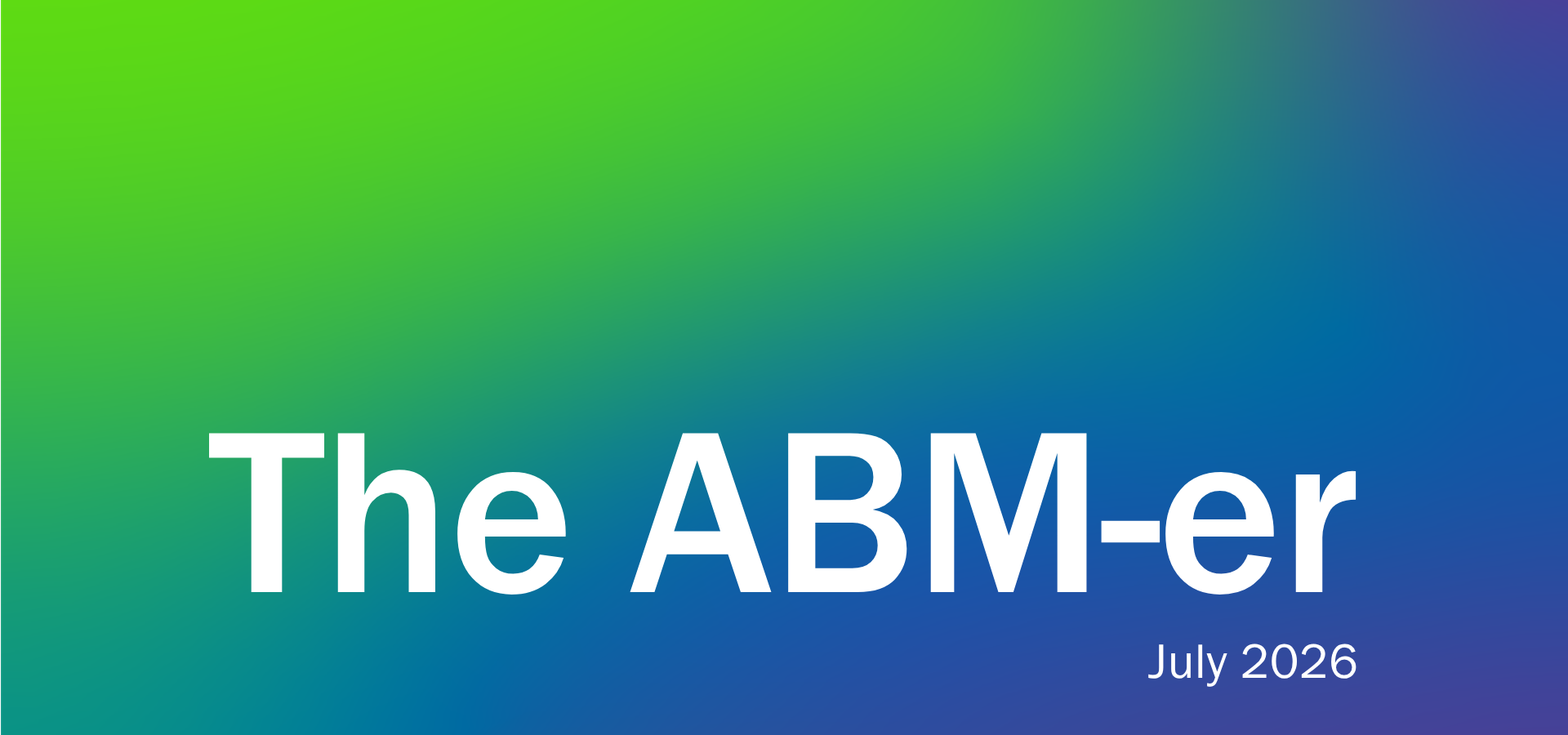 Bev Burgess' The ABM-er insights on ABM in APAC