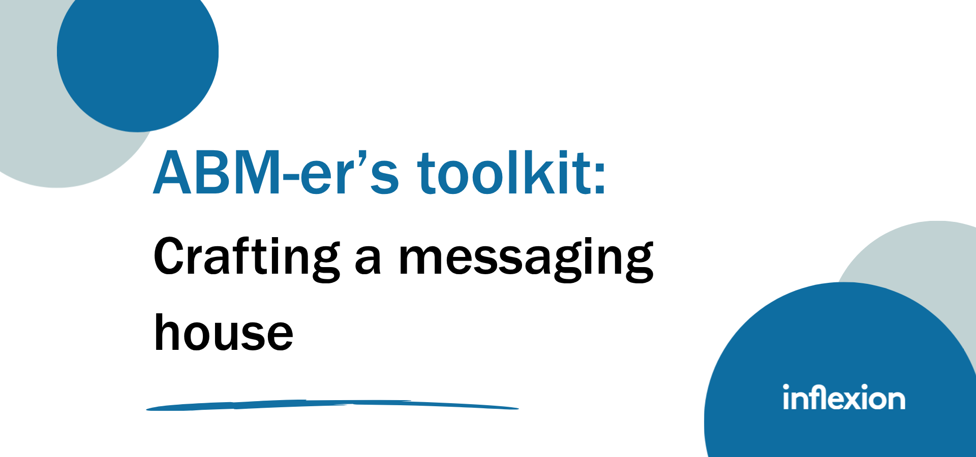 Inflexion Group's ABM-er's toolkit on crafting a messaging house