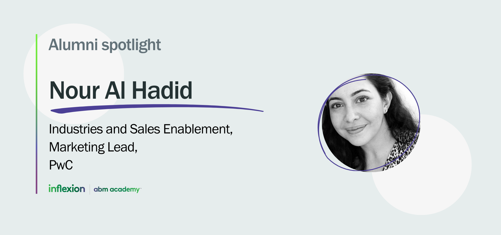 Inflexion Group's Alumni Spotlight: meet Nour Al Hadid